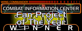 Voted Wing Commander CIC's Fan Project of the Year 2001